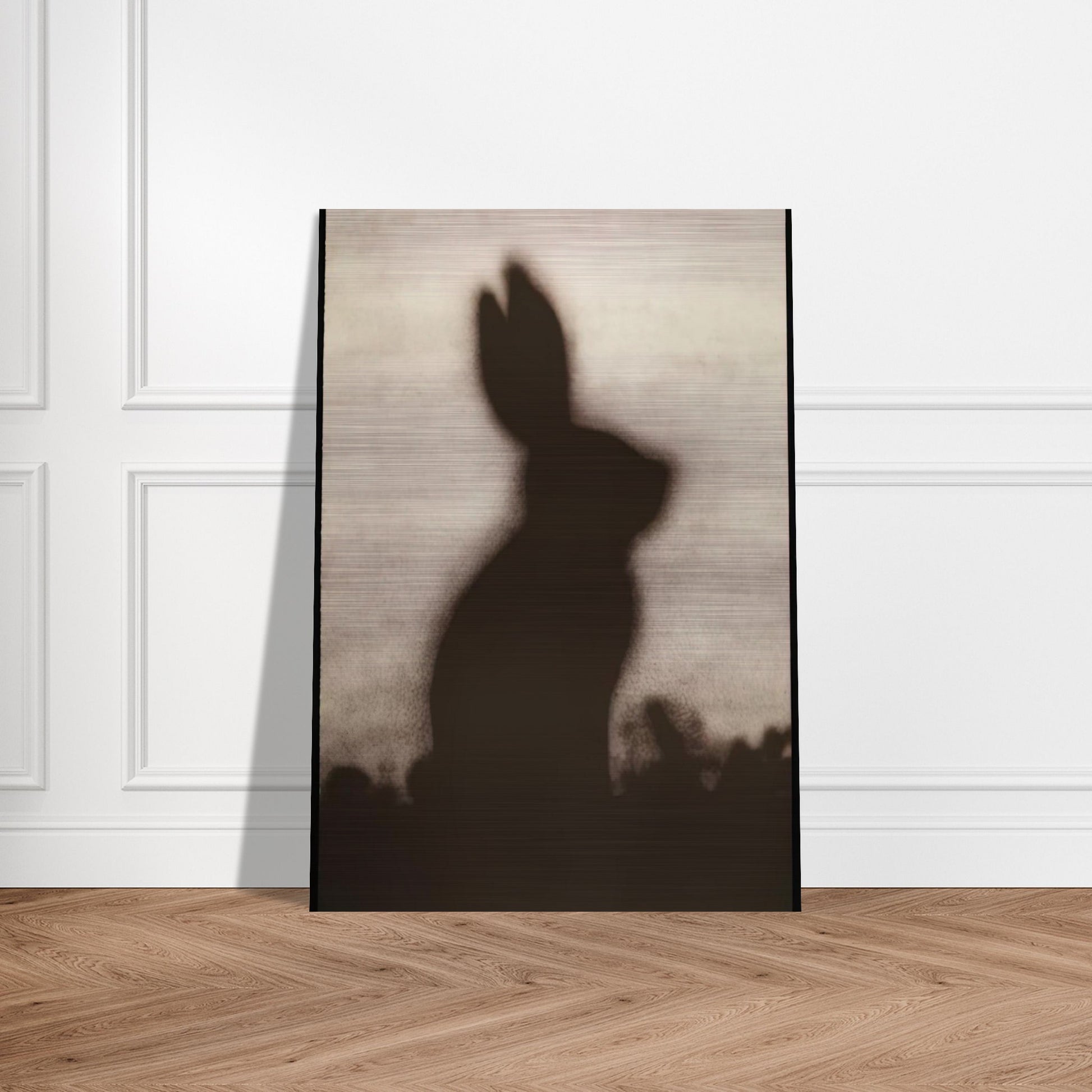 RABBIT 1986 - Edward Ruscha Brushed Aluminum Print - 70x100 cm / 28x40 inches | Edward Ruscha Aluminum Print | Edward Ruscha Prints