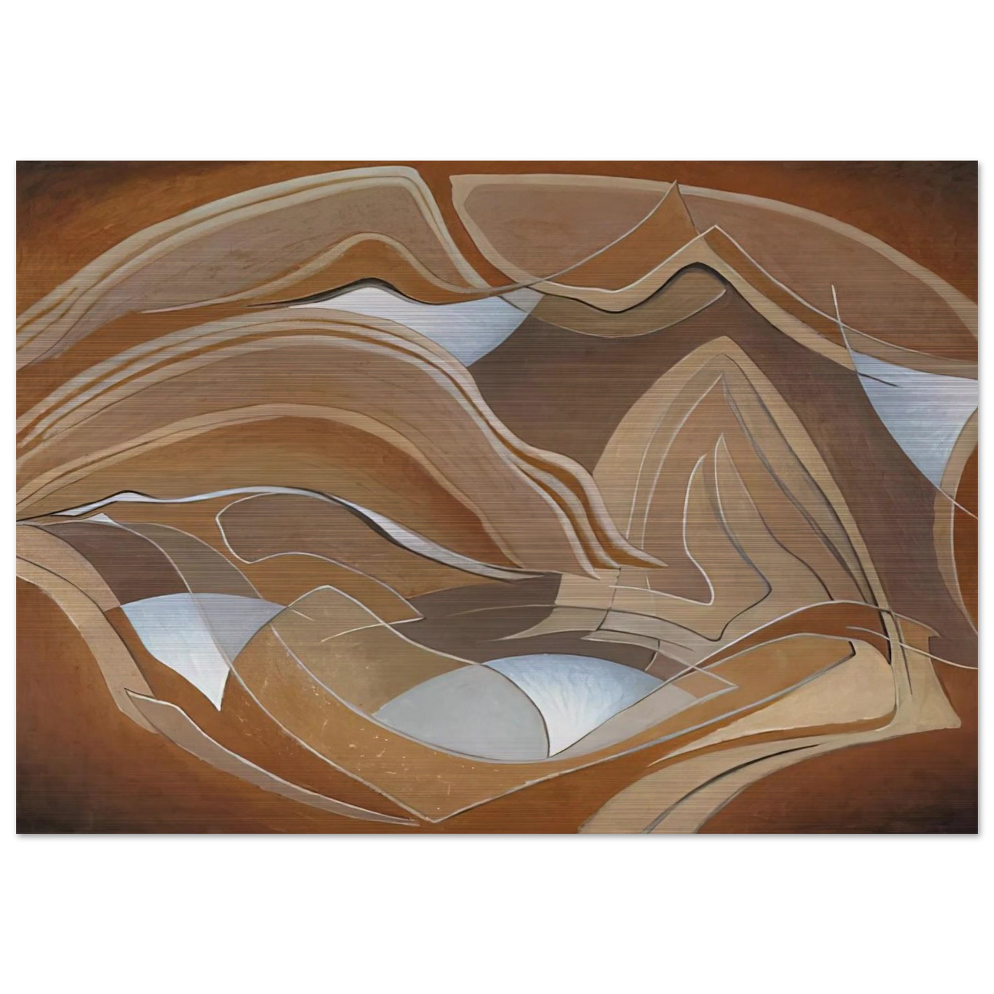 Nature Rhythms - 1950 - Lawren Harris Brushed Aluminum Print - 70x100 cm / 28x40 inches | Lawren Harris Aluminum Print | Lawren Harris Prints