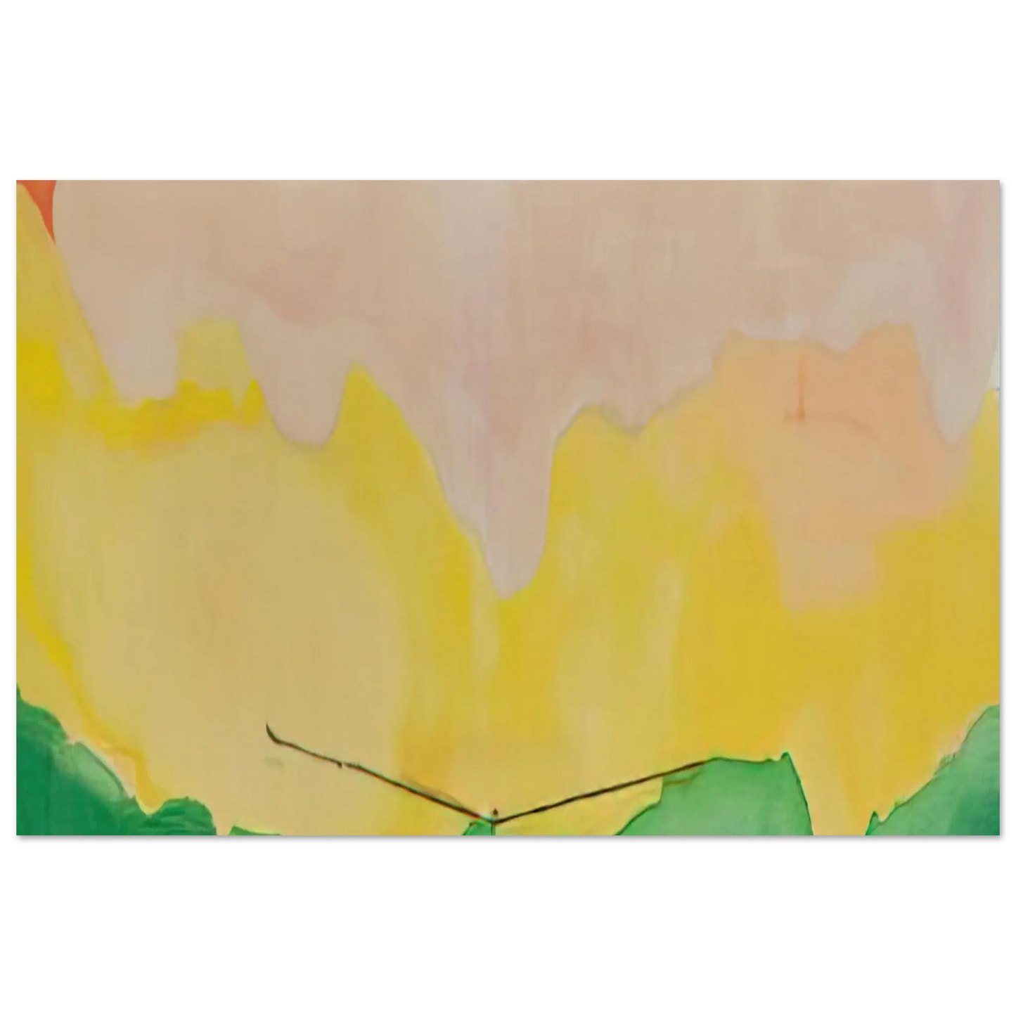Helen Frankenthaler - Boulevard - 1973 Wall art - A2 (42 x 59.4  cm) - Premium Wooden Framed Poster With Fine Art Paper - Black frame