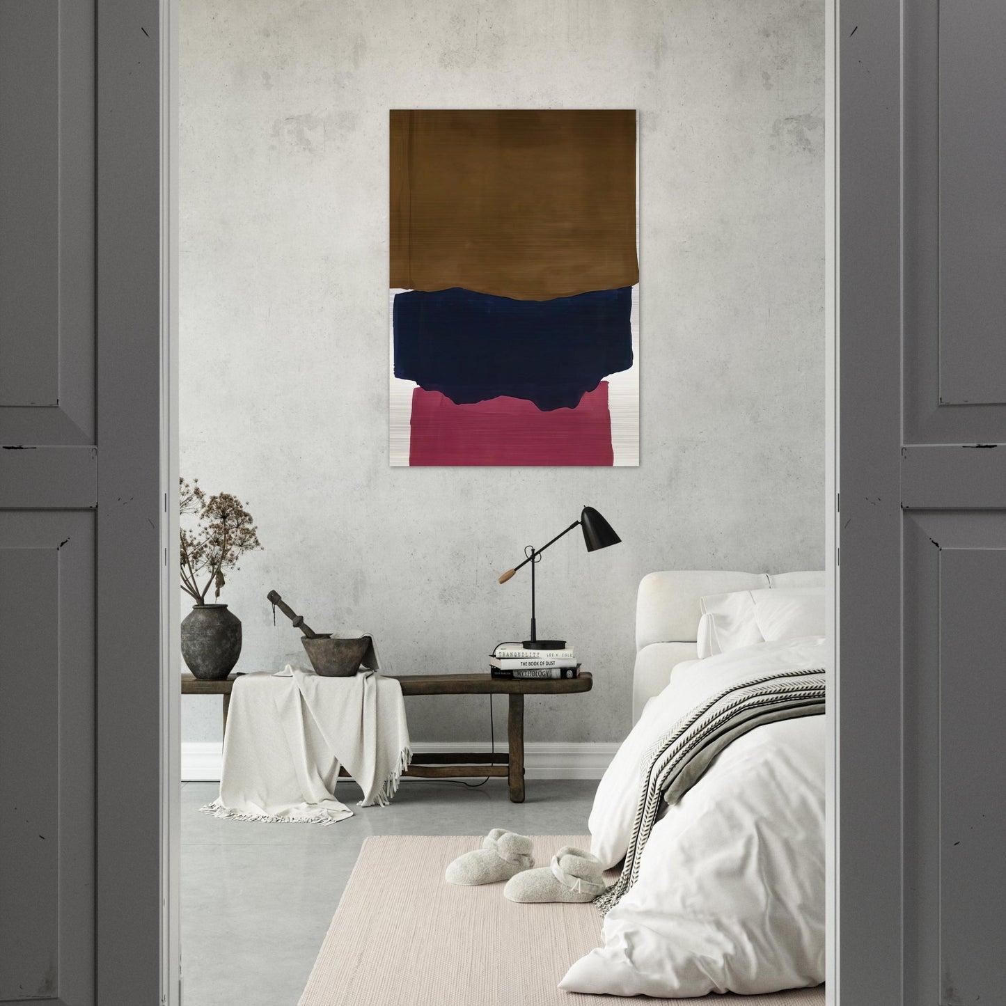 Indian Summer - 1967 - Helen Frankenthaler Brushed Aluminum Print - 70x100 cm / 28x40 inches | Helen Frankenthaler Aluminum Print | Helen Frankenthaler Prints