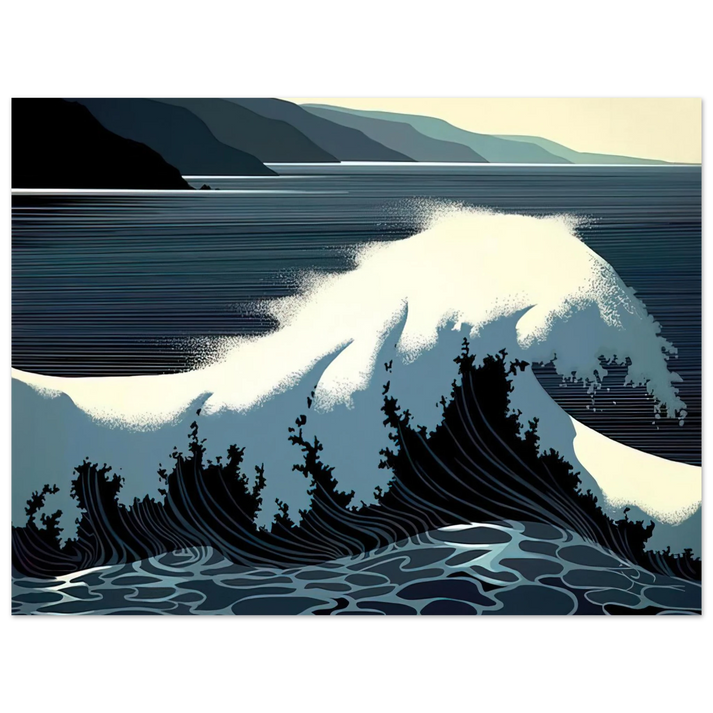 Eyvind Earle - A Sounding of Surf  75x100 cm / 30x40inches Fine Art Poster