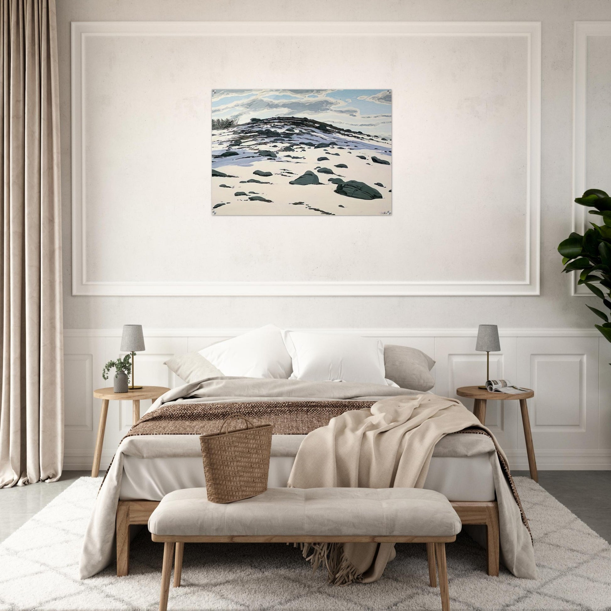 Shadow on Frankfort Barren - 1982 - Neil Welliver Acrylic Print - 70x100 cm / 28x40″ inches
