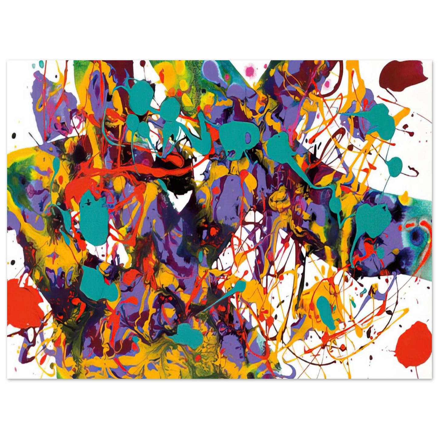 Sam Francis - Untitled  SFP94-35  SFF 1711   75x100 cm / 30x40inches Fine Art Poster