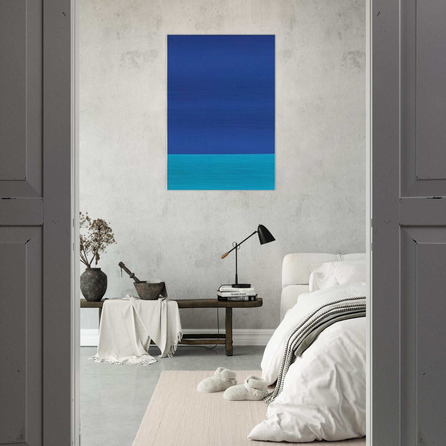 UNTITLED STOFFBILD 1969 - BLINKY PALERMO Brushed Aluminum Print - 70x100 cm / 28x40 inches | BLINKY PALERMO Aluminum Print | BLINKY PALERMO Prints