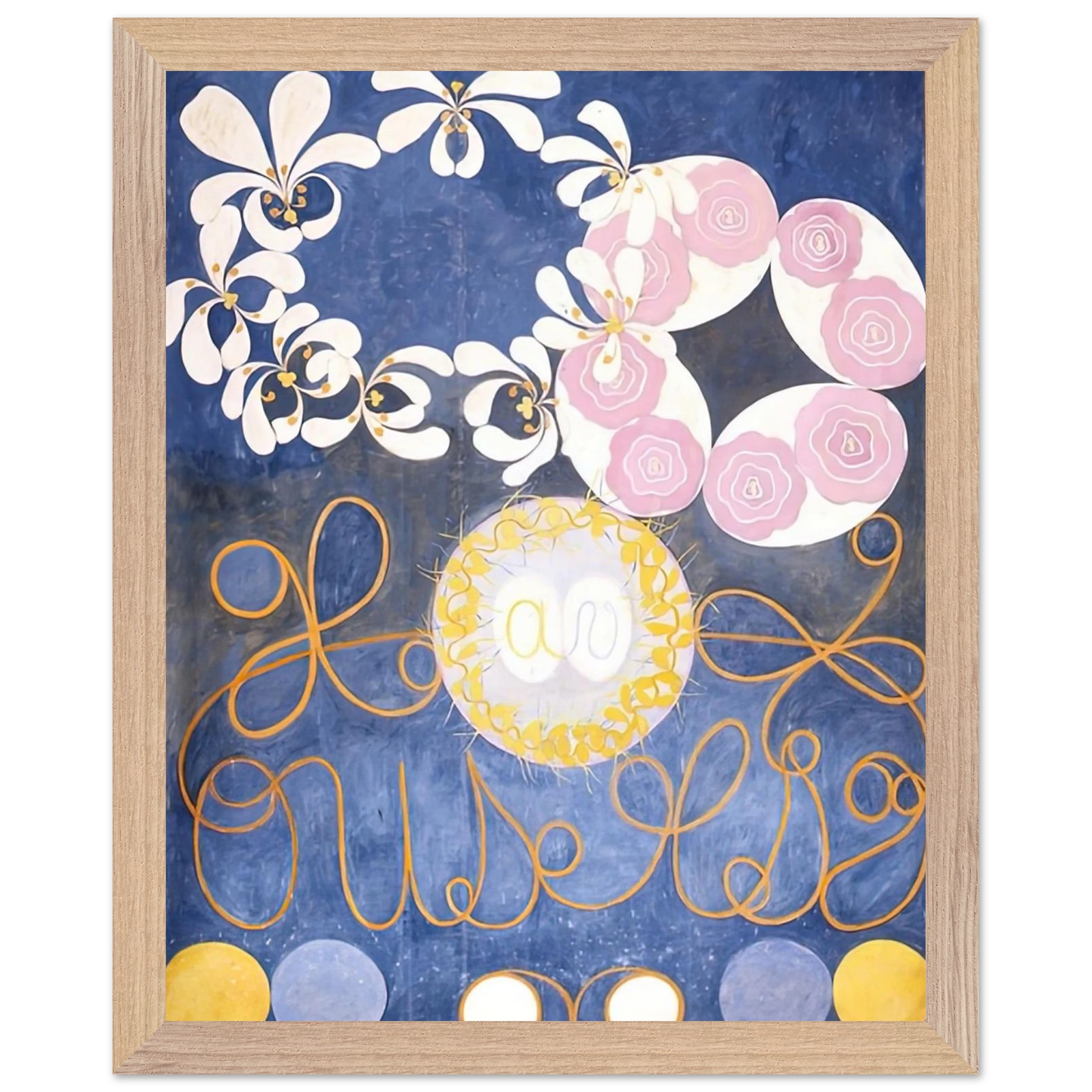 Hilma af Klint - THE TEN LARGEST 1907 Wall art - 30x45 cm / 12x18 inches - Premium Wooden Framed Poster With Fine Art Paper - Black frame