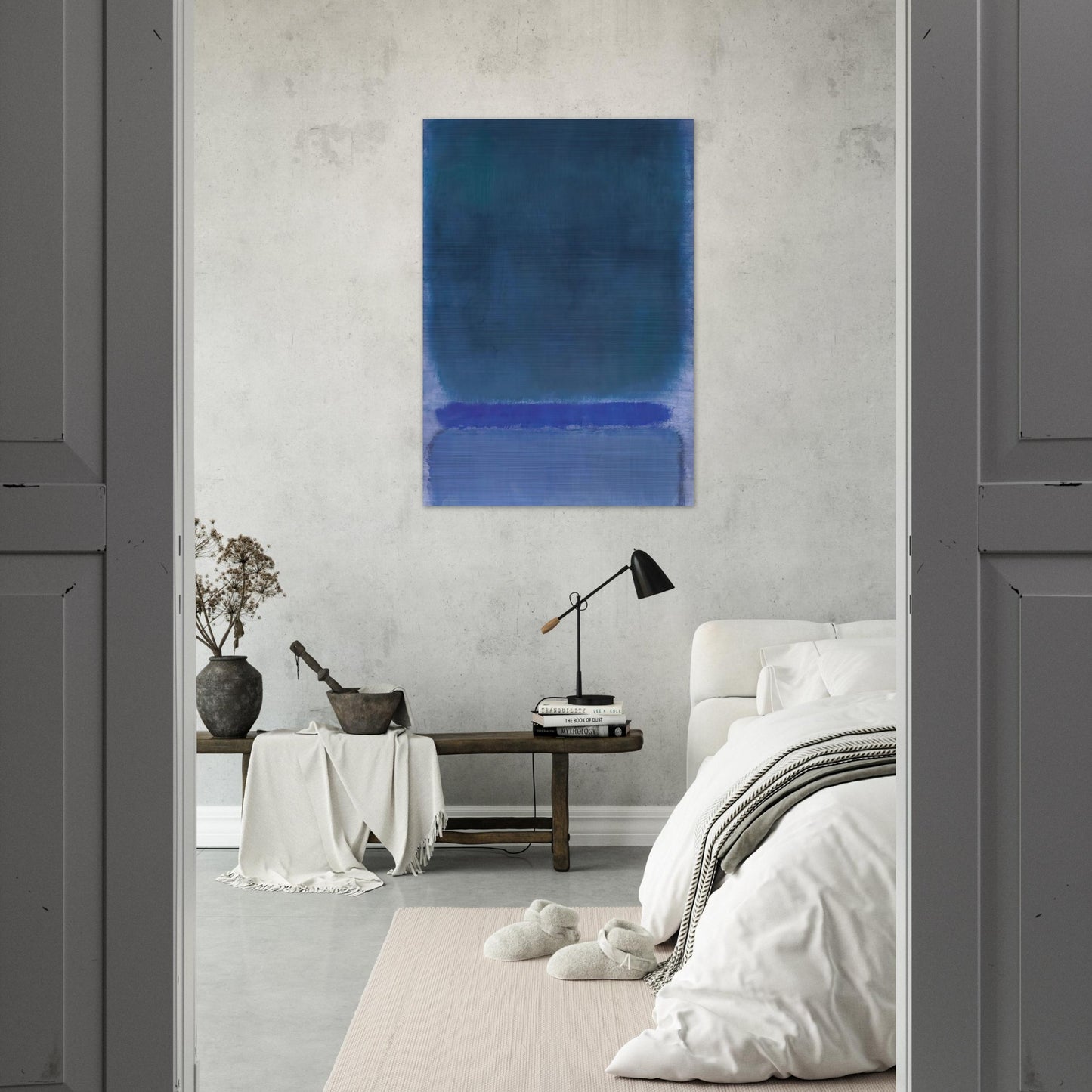 Untitled Green on Blue - 1968 - Mark Rothko Brushed Aluminum Print - 70x100 cm / 28x40 inches | Mark Rothko Aluminum Print | Mark Rothko Prints