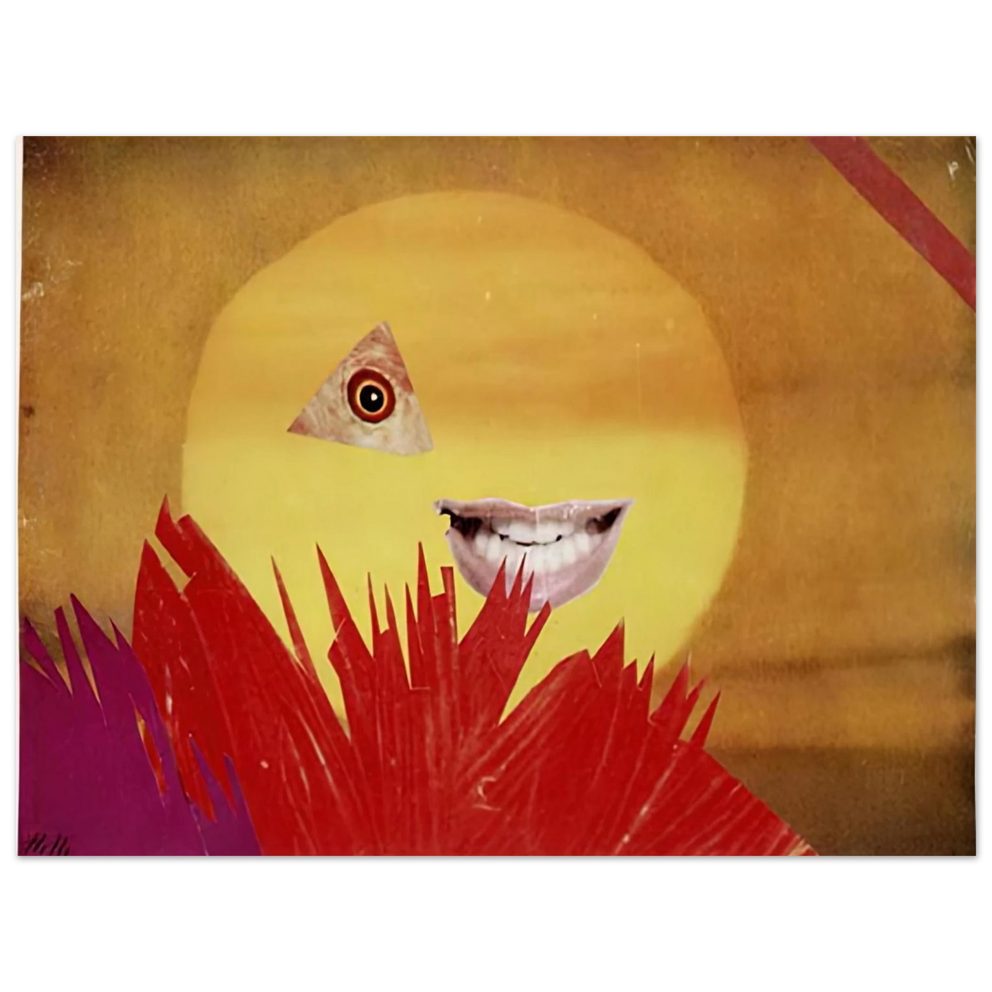 Hannah Hoch - LITTLE SUN 1969  75x100 cm / 30x40inches Fine Art Poster
