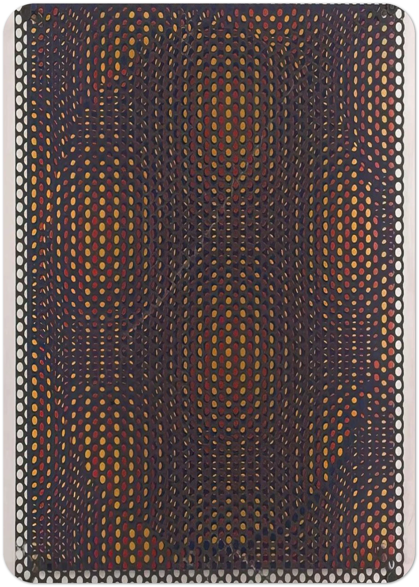 Círculo rojo y amarillo - 1970 By Antonio Asis Pack of 10 Post Cards | Antonio Asis Post Cards | A6 (10.5 x 14.8 cm) - 4.1 x 5.8 inches