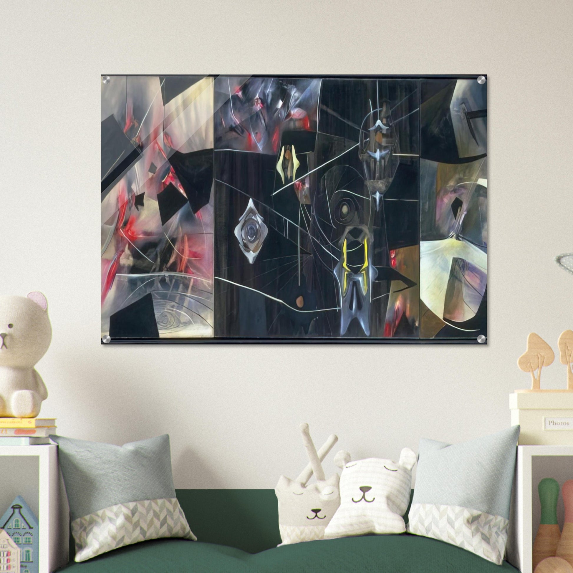 BLACK VIRTUE 1943 - Roberto Matta Acrylic Print - 70x100 cm / 28x40″ inches | Roberto Matta Wall Art | Roberto Matta Prints