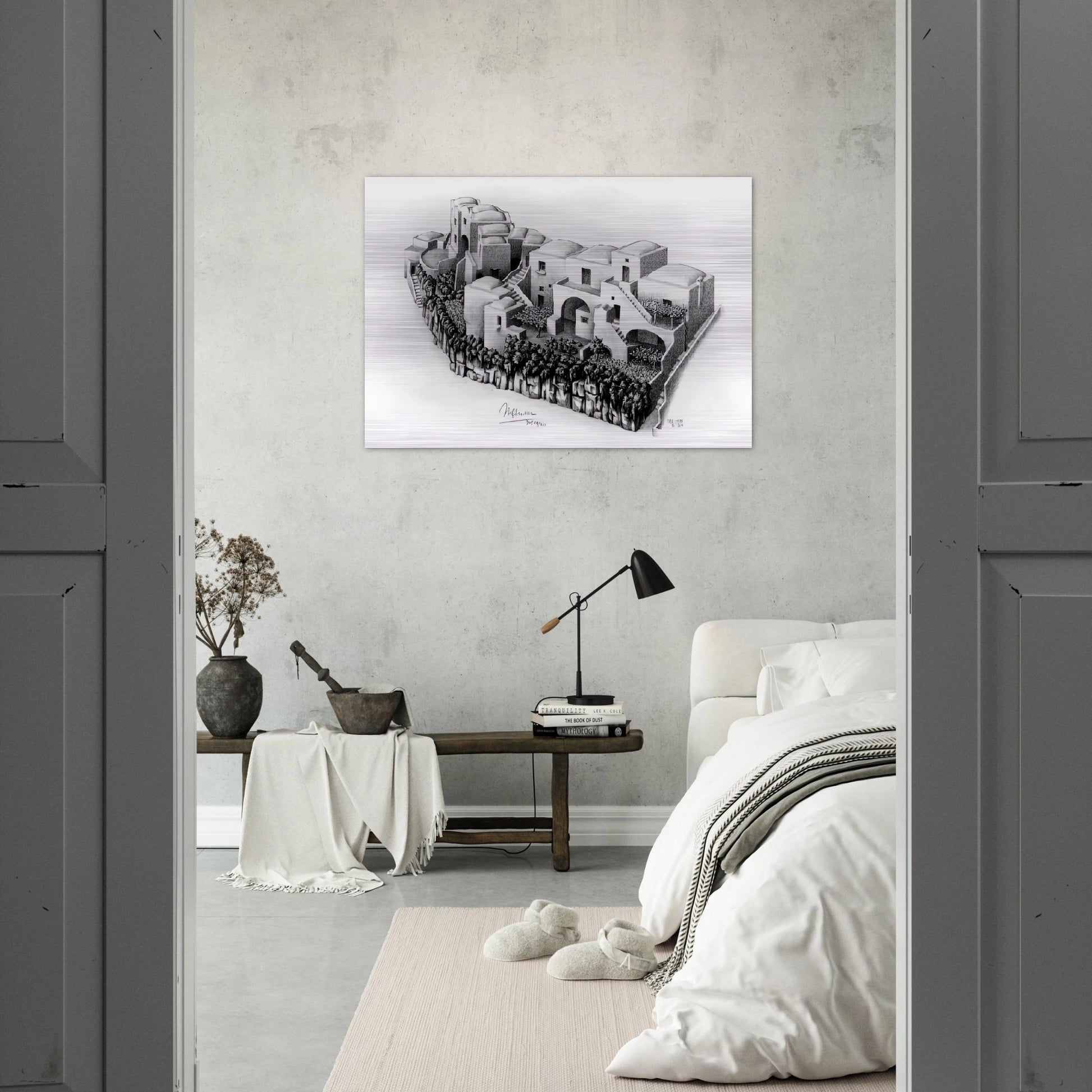 ESCHER (24) - MC Escher Brushed Aluminum Print - 70x100 cm / 28x40 inches | MC Escher Aluminum Print | MC Escher Prints