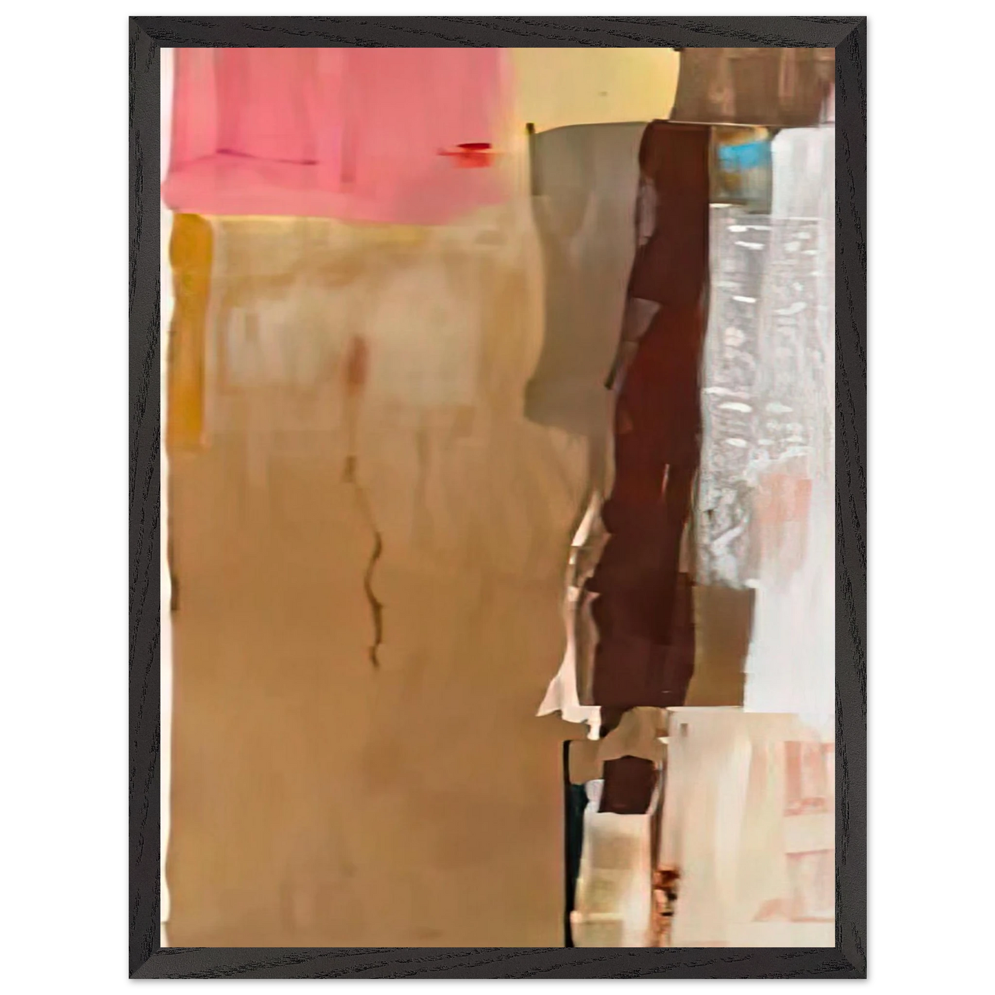 Helen Frankenthaler - Bistre I, 1976- Wall Art - 21x29.7 cm / 8x12" - Premium Wooden Framed Poster With Fine Art Paper-canvas - White frame