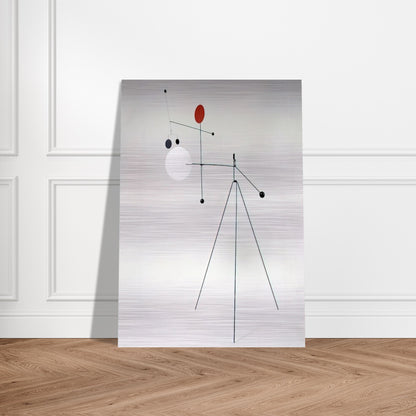 UNTITLED 1934 - Alexander Calder Brushed Aluminum Print - 70x100 cm / 28x40 inches | Alexander Calder Aluminum Print | Alexander Calder Prints