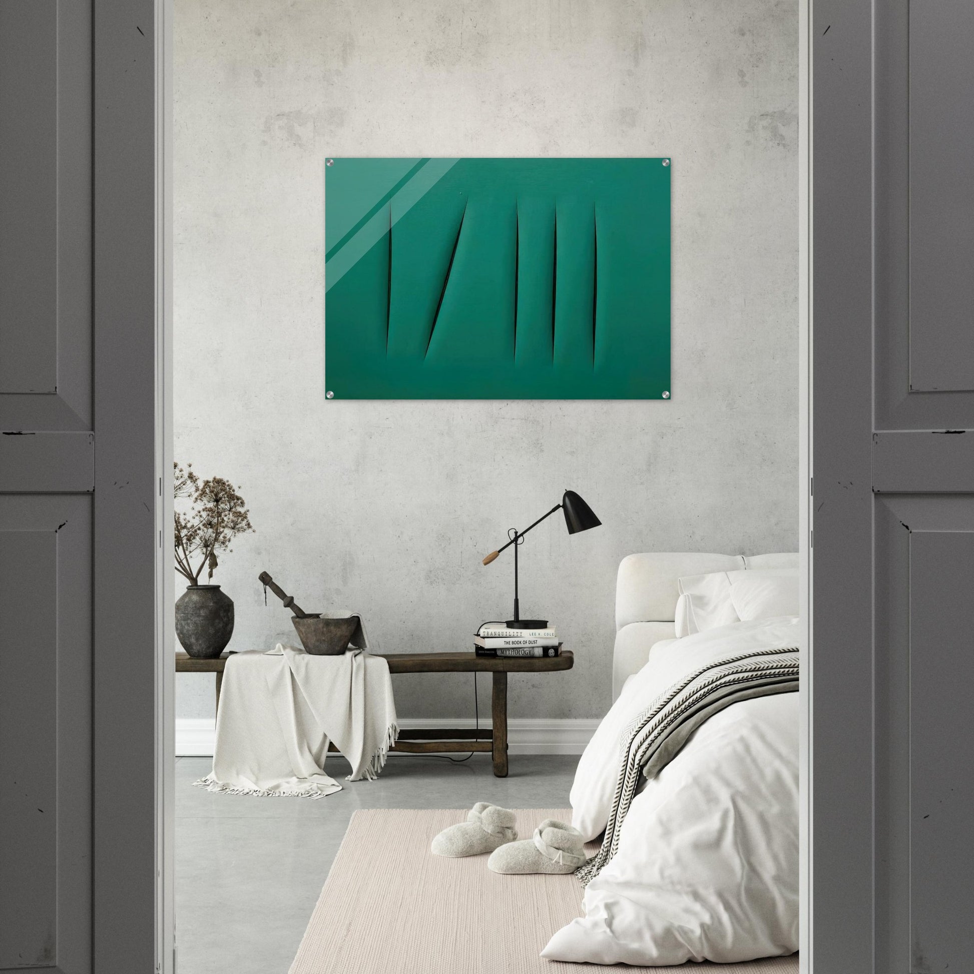 Concept Spatial - Lucio Fontana Acrylic Print - 70x100 cm / 28x40″ inches | Lucio Fontana Wall Art | Lucio Fontana Prints