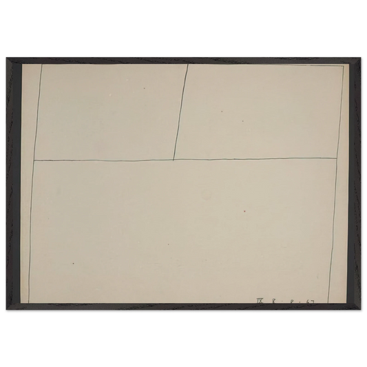 Twentieth Century Ikon Series 8867 IX - 1967 - Bob Law 70x100 cm / 28x40 inches Framed Art Print – Black Wooden Frame