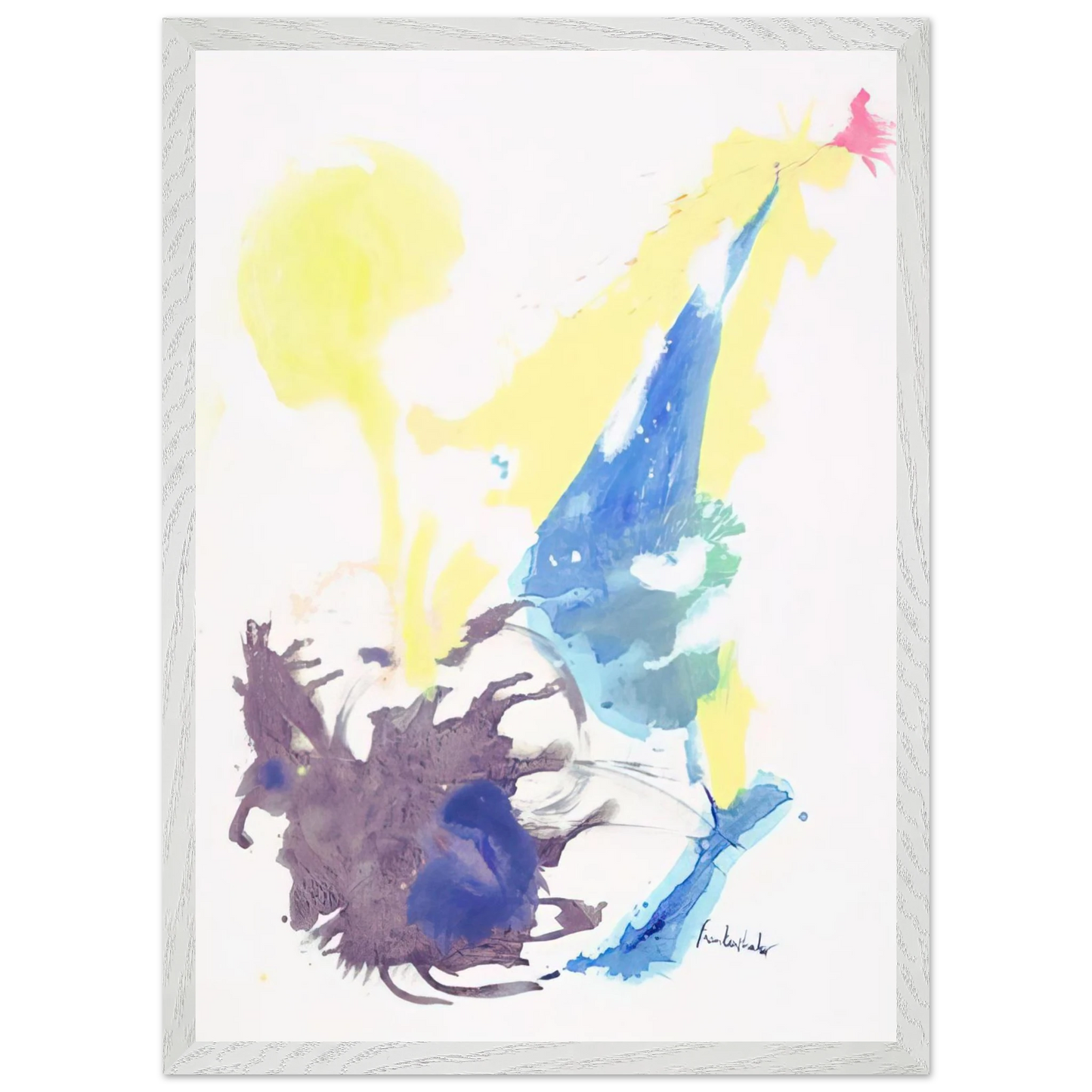 Helen Frankenthaler - Moving Day - 1961 Wall art - 60x80 cm / 24x32 inches - Premium Wooden Framed Poster With Fine Art Paper-canvas - Wood frame