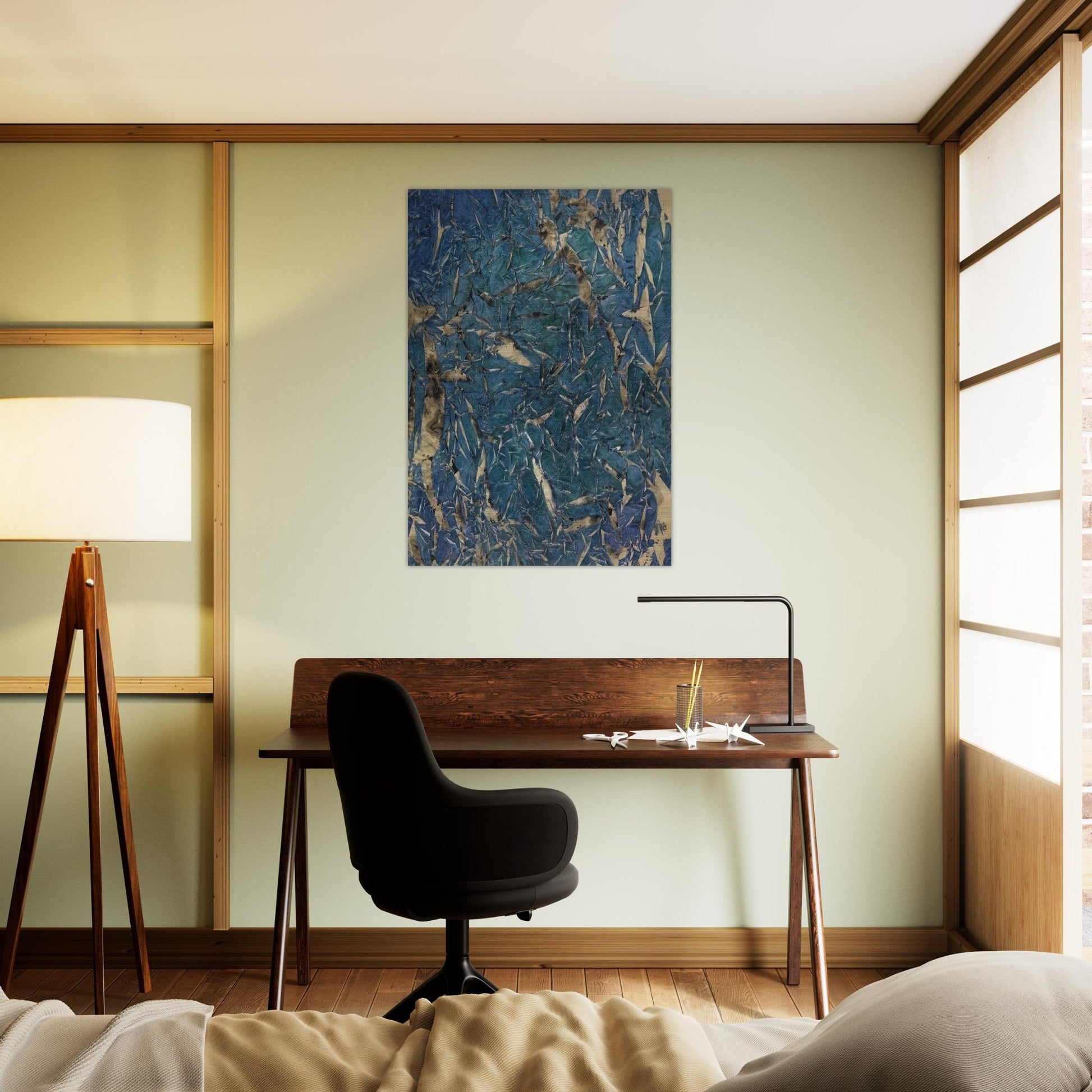 ³M.C.2² Mariale - 1962 - Simon Hantai Brushed Aluminum Print - 70x100 cm / 28x40 inches | Simon Hantai Aluminum Print | Simon Hantai Prints