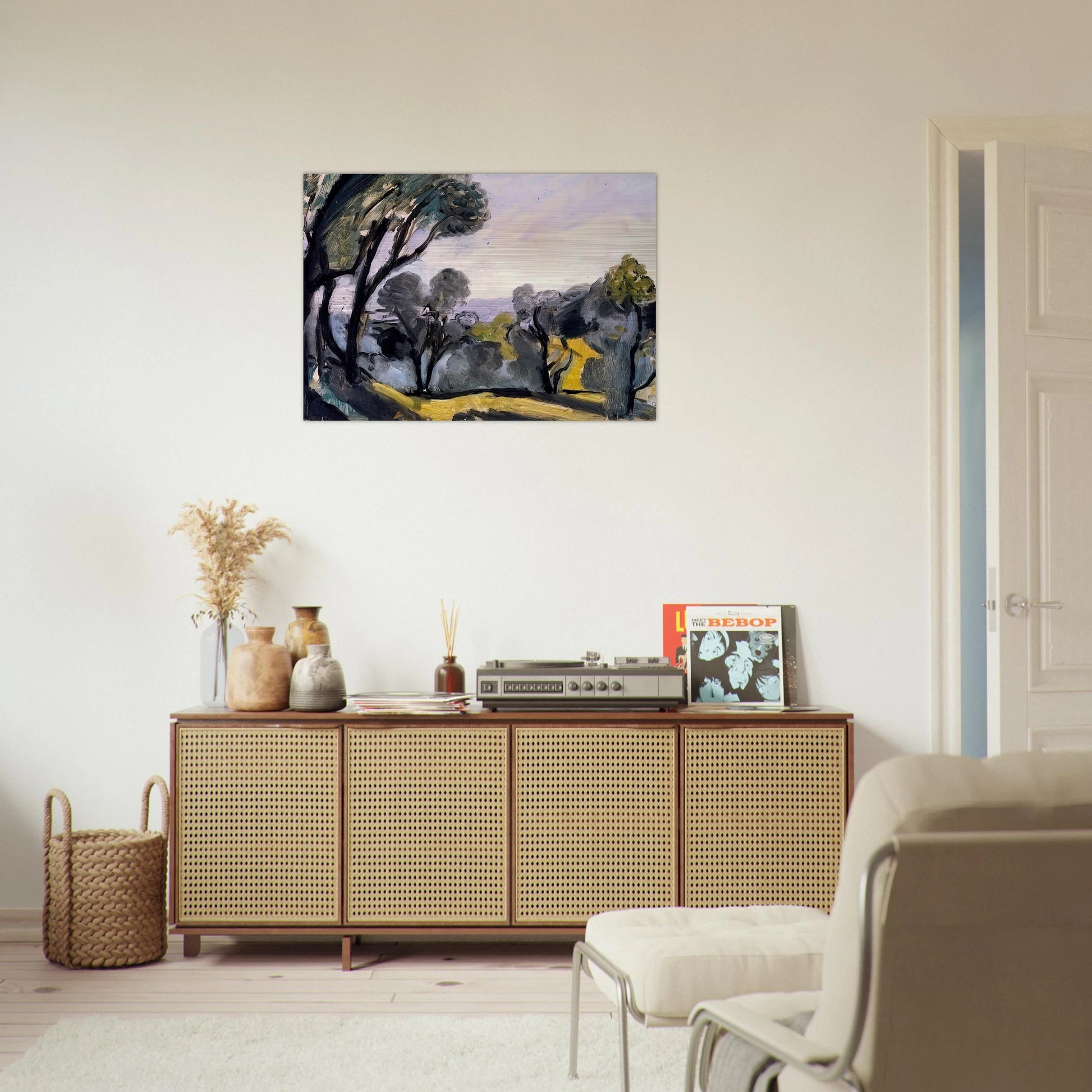 LANDSCAPE WITH OLIVE TREES 1918 - Henri Matisse Brushed Aluminum Print - 70x100 cm / 28x40 inches | Henri Matisse Aluminum Print | Henri Matisse Prints