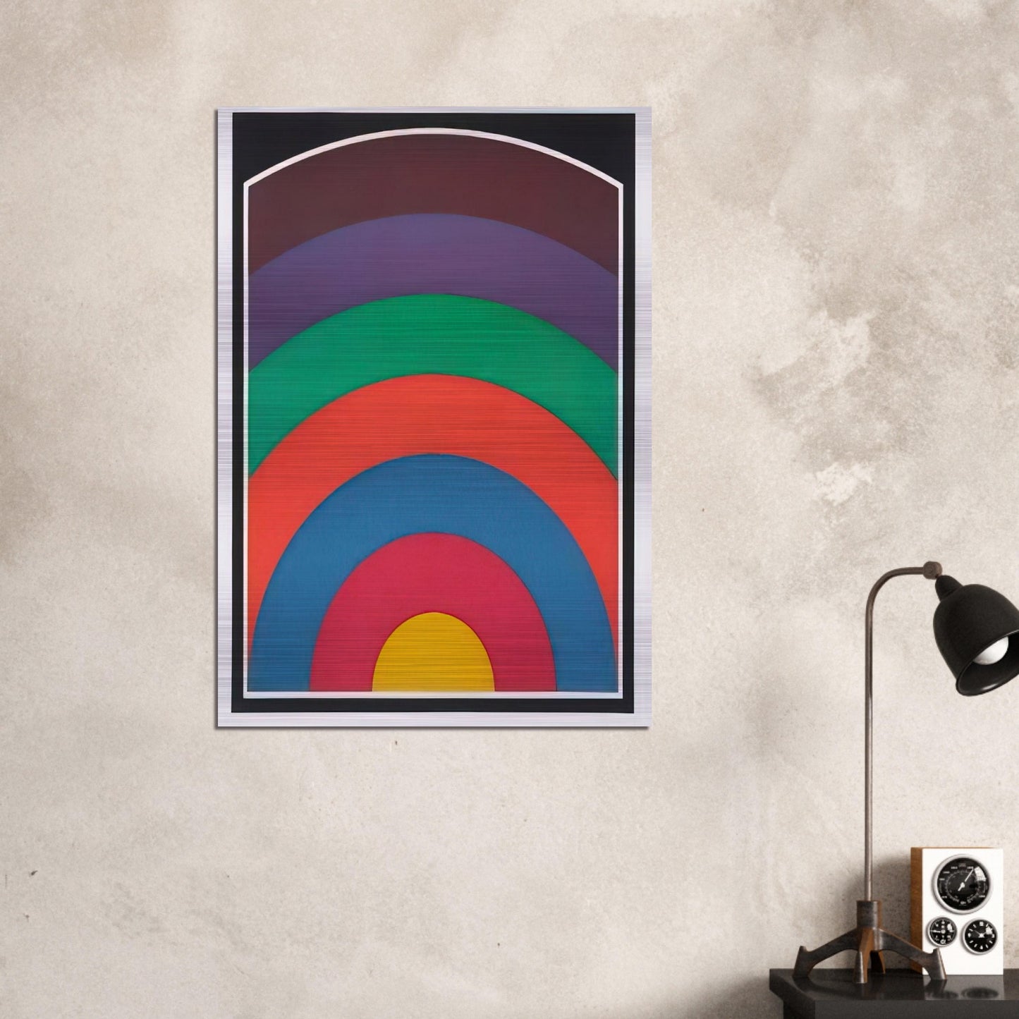 Arc Bands - Sol LeWitt Brushed Aluminum Print - 70x100 cm / 28x40 inches | Sol LeWitt Aluminum Print | Sol LeWitt Prints