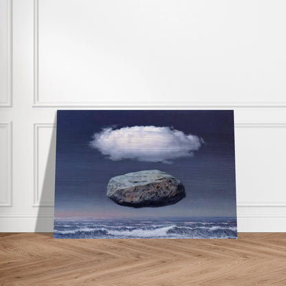 CLEAR IDEAS 1958 - Rene Magritte Brushed Aluminum Print - 70x100 cm / 28x40 inches | Rene Magritte Aluminum Print | Rene Magritte Prints