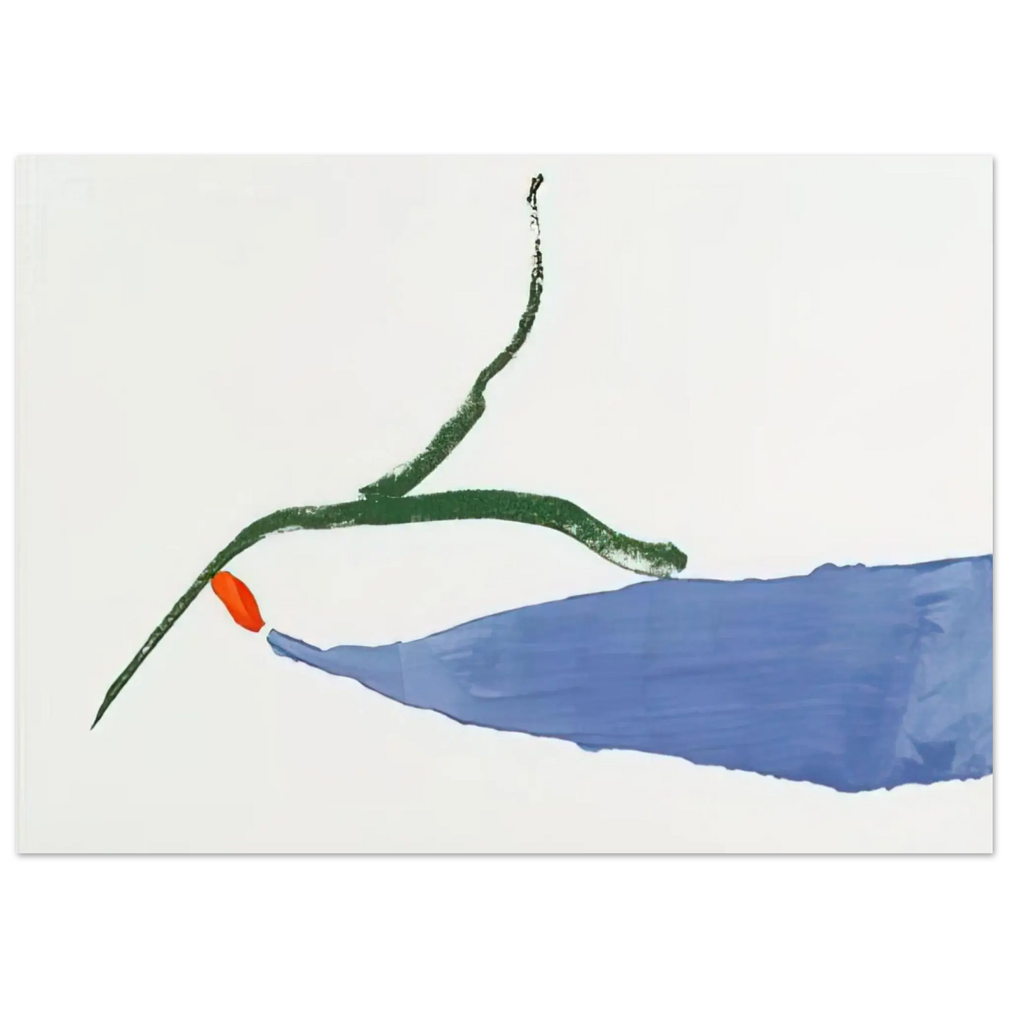 Helen Frankenthaler - A Little Zen - 1970 Wall art - 13x18 cm / 5x7 Inches - Premium Wooden Framed Poster With Fine Art Paper - Wood frame