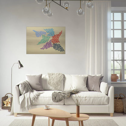 Confetti Pattern - 1973 - Robert Goodnough Brushed Aluminum Print - 70x100 cm / 28x40 inches | Robert Goodnough Aluminum Print | Robert Goodnough Prints