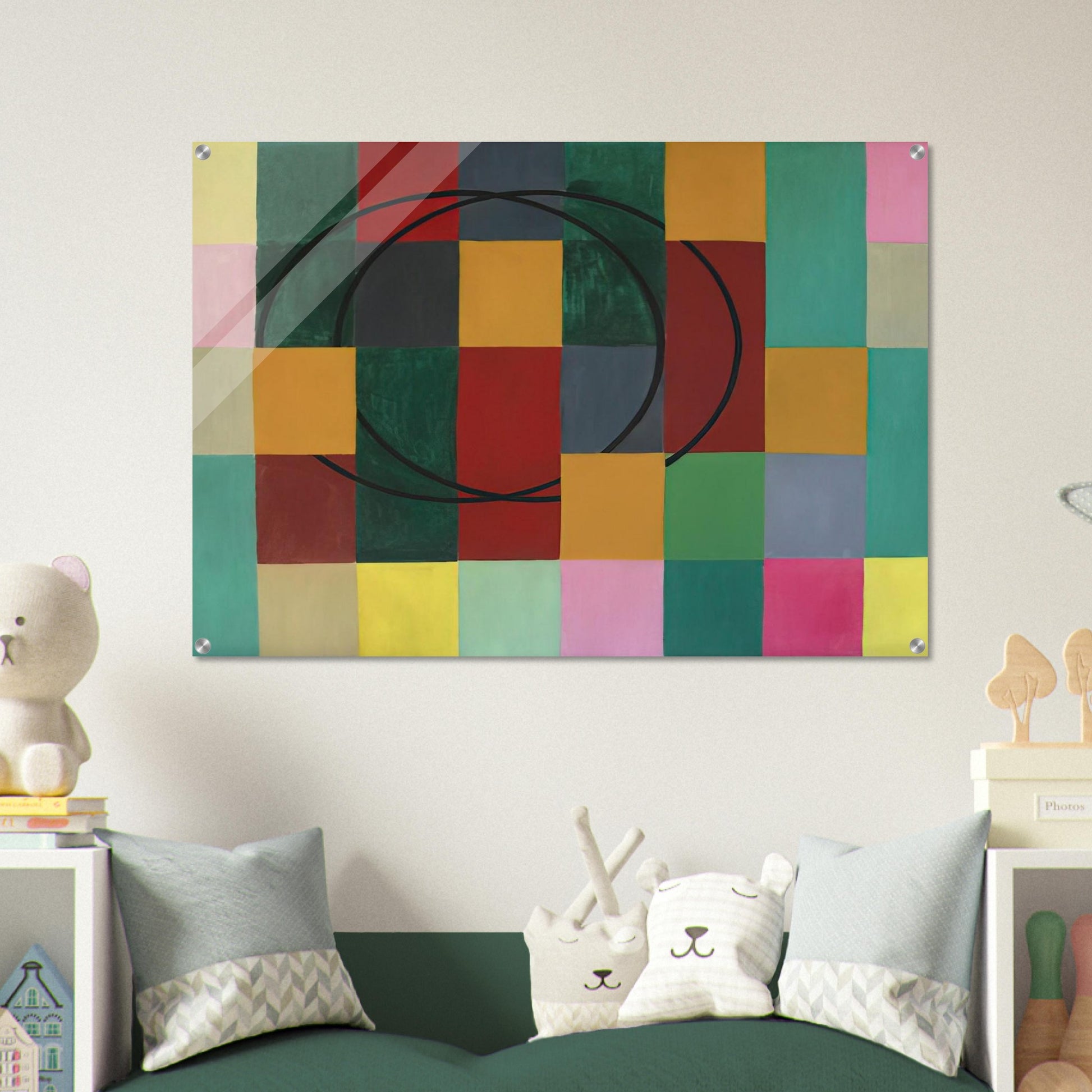 Die Fremden Kreise - 1963 - Johannes Itten Acrylic Print - 70x100 cm / 28x40″ inches