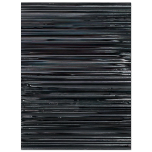 Pierre Soulages - Peinture 103 x 81 cm, 18 Mars 2004 - 2004  75x100 cm / 30x40inches Fine Art Poster