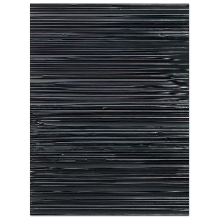 Pierre Soulages - Peinture 103 x 81 cm, 18 Mars 2004 - 2004  75x100 cm / 30x40inches Fine Art Poster