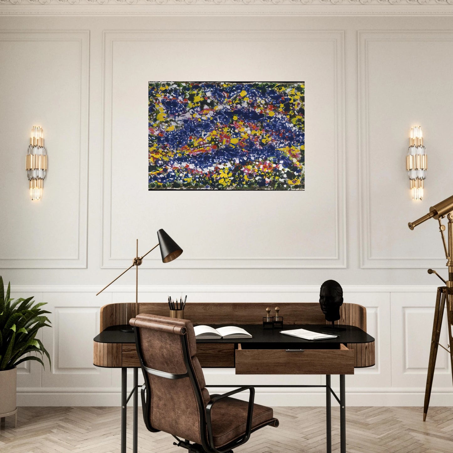 Bird in the Spring - 1992 - Richard Pousette-Dart Brushed Aluminum Print - 70x100 cm / 28x40 inches | Richard Pousette-Dart Aluminum Print | Richard Pousette-Dart Prints