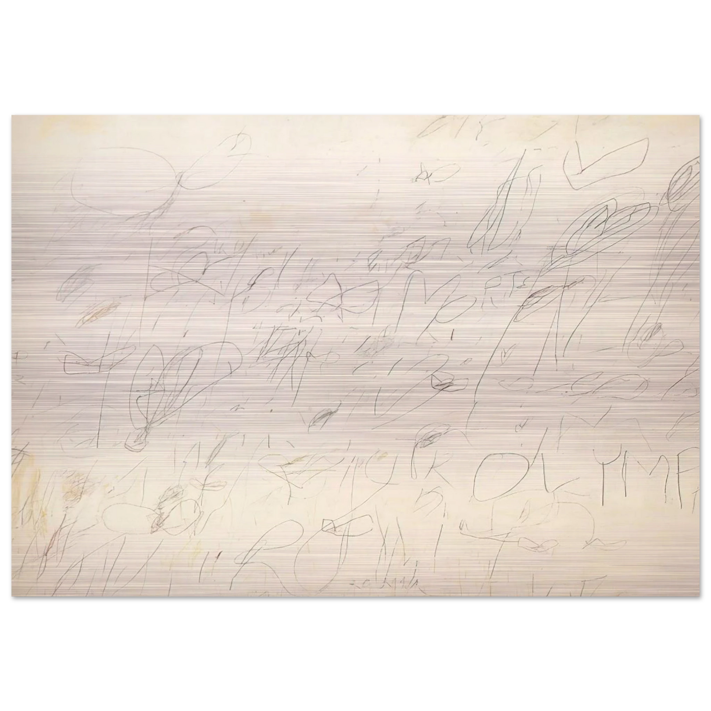 Olympia - Cy Twombly Brushed Aluminum Print - 70x100 cm / 28x40 inches | Cy Twombly Aluminum Print | Cy Twombly Prints
