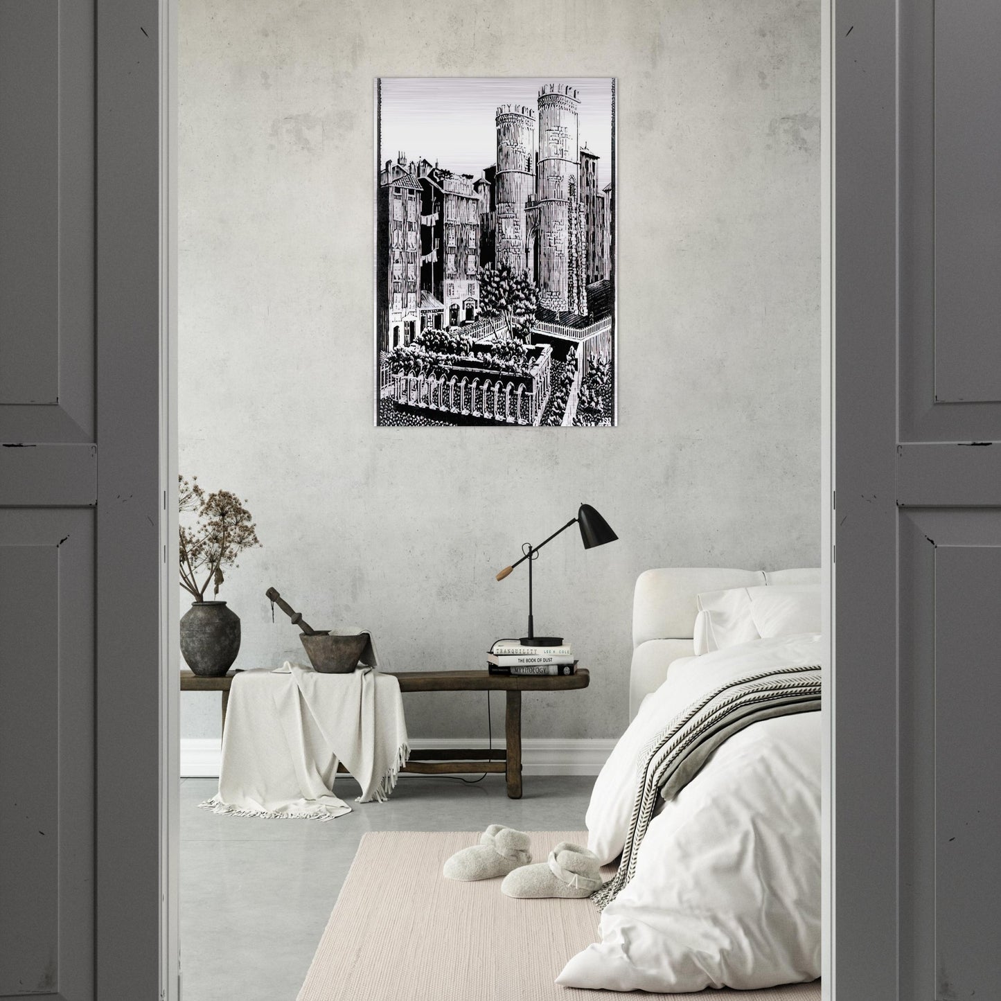 ESCHER (25) - MC Escher Brushed Aluminum Print - 70x100 cm / 28x40 inches | MC Escher Aluminum Print | MC Escher Prints | Maurits Cornelis Escher Prints