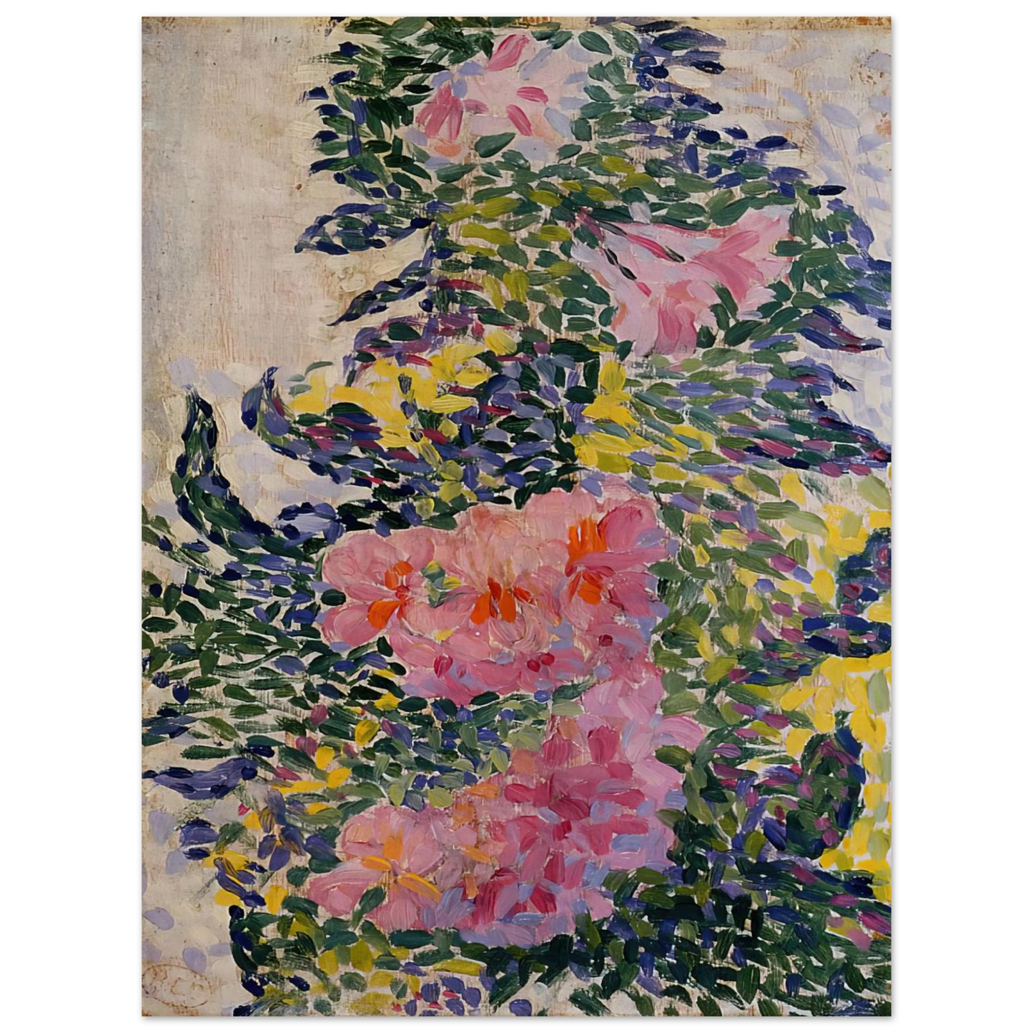 Henri-Edmond Cross - Flowers  75x100 cm / 30x40inches Fine Art Poster