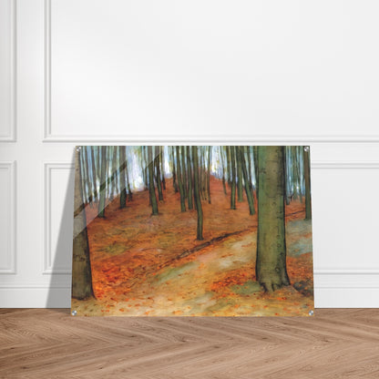 Wood with Beech Trees - Piet Mondrian Acrylic Print - 70x100 cm / 28x40″ inches