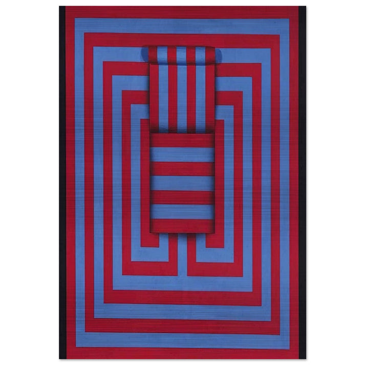 Witoto - 1970 - Omar Rayo Brushed Aluminum Print - 70x100 cm / 28x40 inches | Omar Rayo Aluminum Print | Omar Rayo Prints