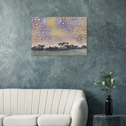 Landscape with Stars - Henri-Edmond Cross Brushed Aluminum Print - 70x100 cm / 28x40 inches | Henri-Edmond Cross Aluminum Print | Henri-Edmond Cross Prints