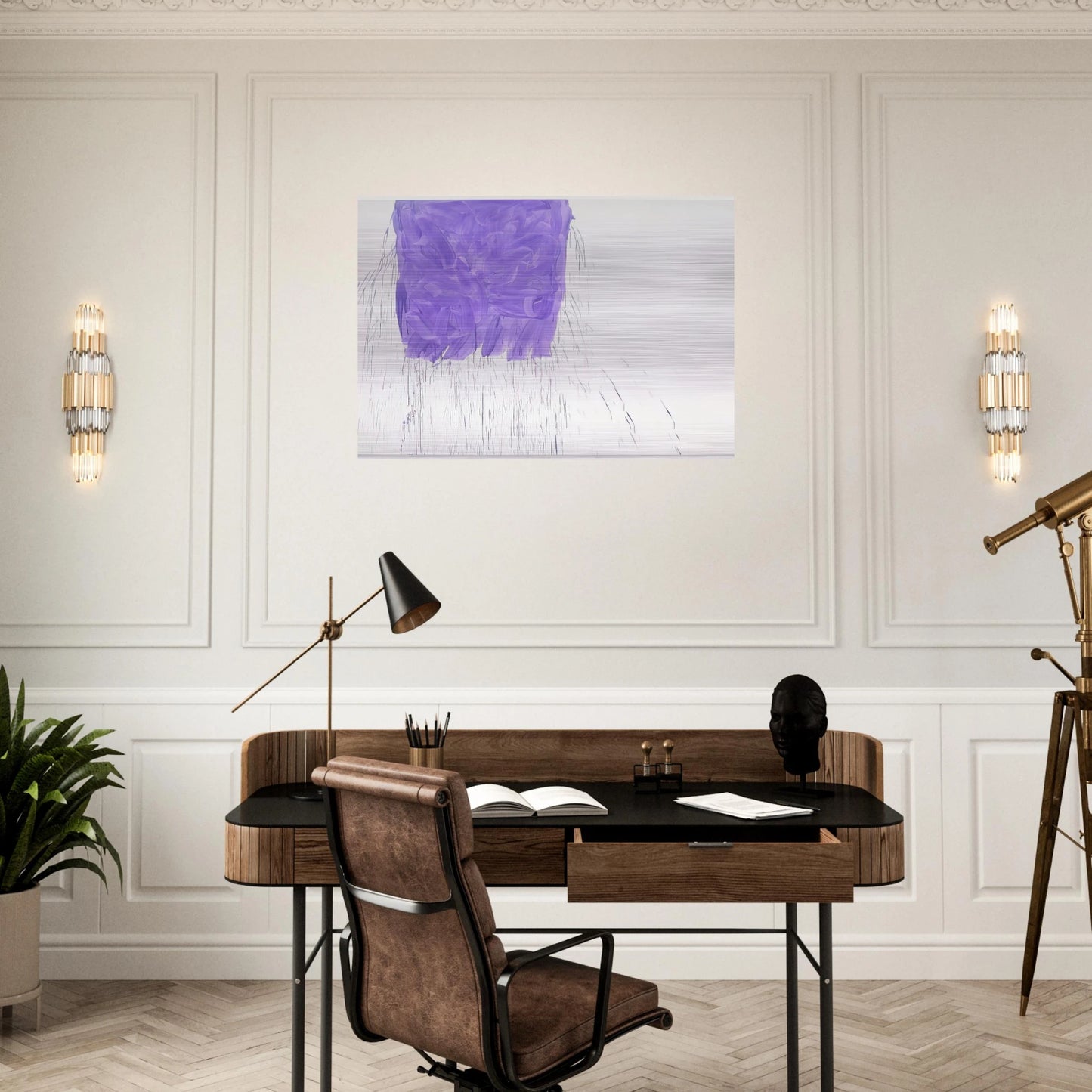 Violet - 1997 - Michel Majerus Brushed Aluminum Print - 70x100 cm / 28x40 inches | Michel Majerus Aluminum Print | Michel Majerus Prints