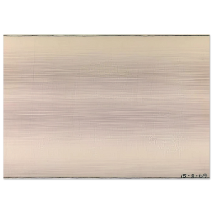 Nothing to be Afraid Of IV 15.8.69 - 1969 - Bob Law Brushed Aluminum Print - 70x100 cm / 28x40 inches | Bob Law Aluminum Print | Bob Law Prints