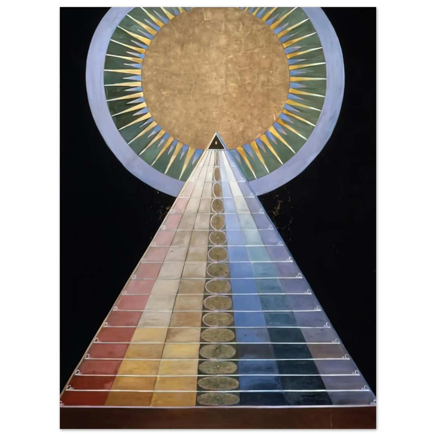 Hilma af Klint - ALTAR PAINTING 1915 Wall art - 40x50 cm / 16x20 Inches - Premium Wooden Framed Poster With Fine Art Paper - Wood frame