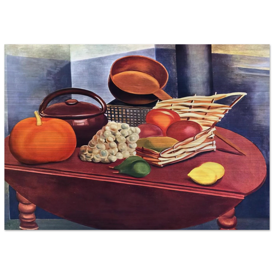 STILL LIFE - Moise Kisling Brushed Aluminum Print - 70x100 cm / 28x40 inches | Moise Kisling Aluminum Print | Moise Kisling Prints