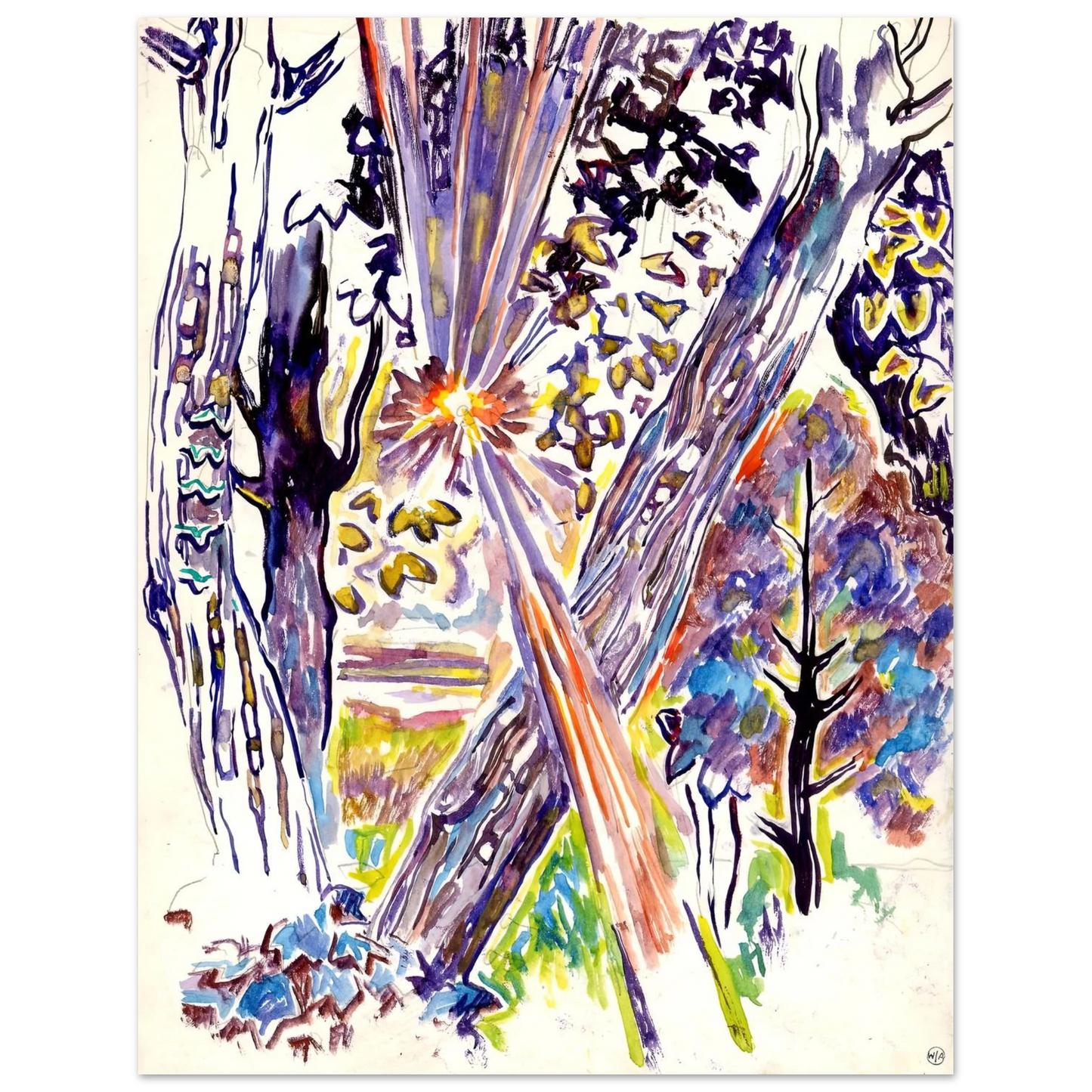 Walter Inglis Anderson - Walter Anderson Wall art - A3 (29.7 x 42  cm) - Premium Wooden Framed Poster With Fine Art Paper-canvas - White frame