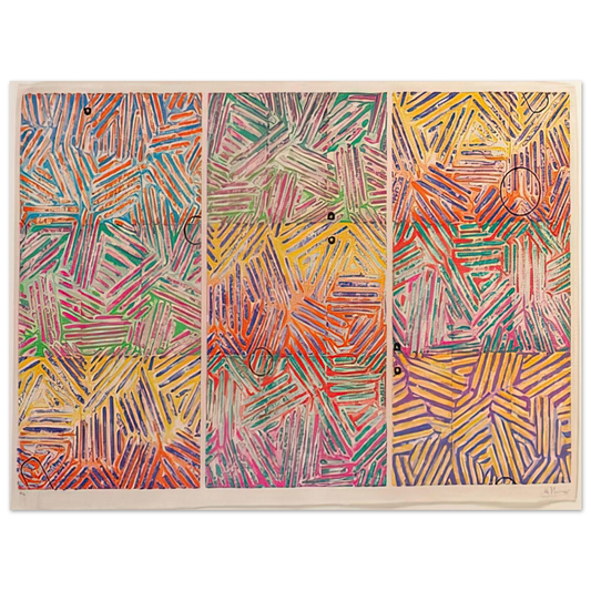 Jasper Johns - USUYUKI ULAE 227  75x100 cm / 30x40inches Fine Art Poster