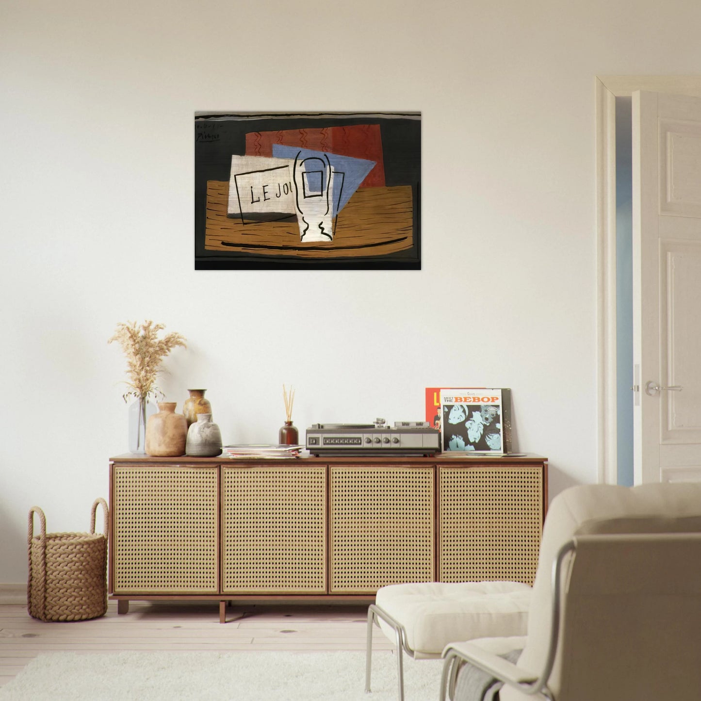 Still life - 1921 - Pablo Picasso Brushed Aluminum Print - 70x100 cm / 28x40 inches | Pablo Picasso Aluminum Print | Pablo Picasso Prints