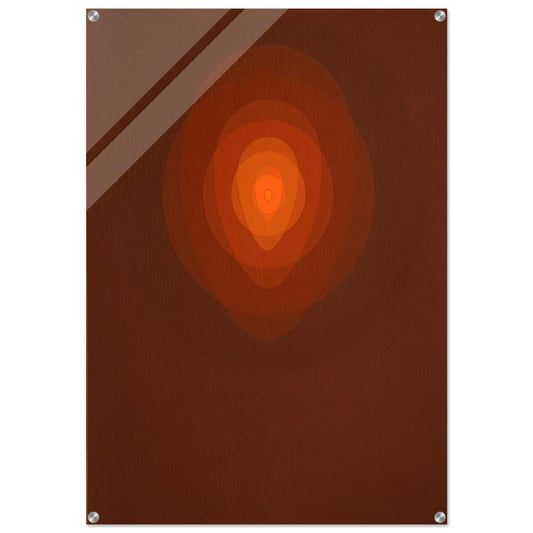 Red Mandala - 1967 - Clarence Holbrook Carter Acrylic Print - 70x100 cm / 28x40″ inches | Clarence Holbrook Carter Wall Art | Clarence Holbrook Carter Prints