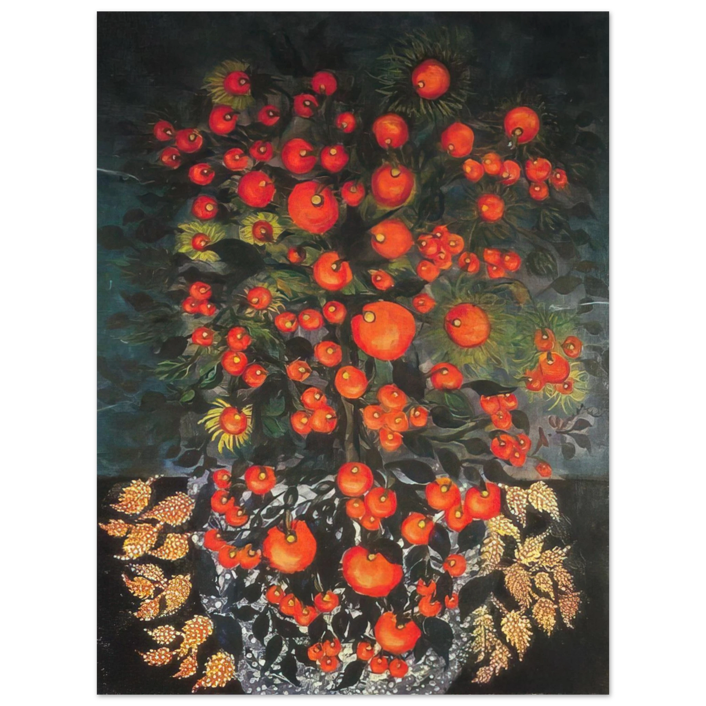 Seraphine Louis - Untitled - NaÃƒÂ¯ve Art Primitivism  75x100 cm / 30x40inches Fine Art Poster