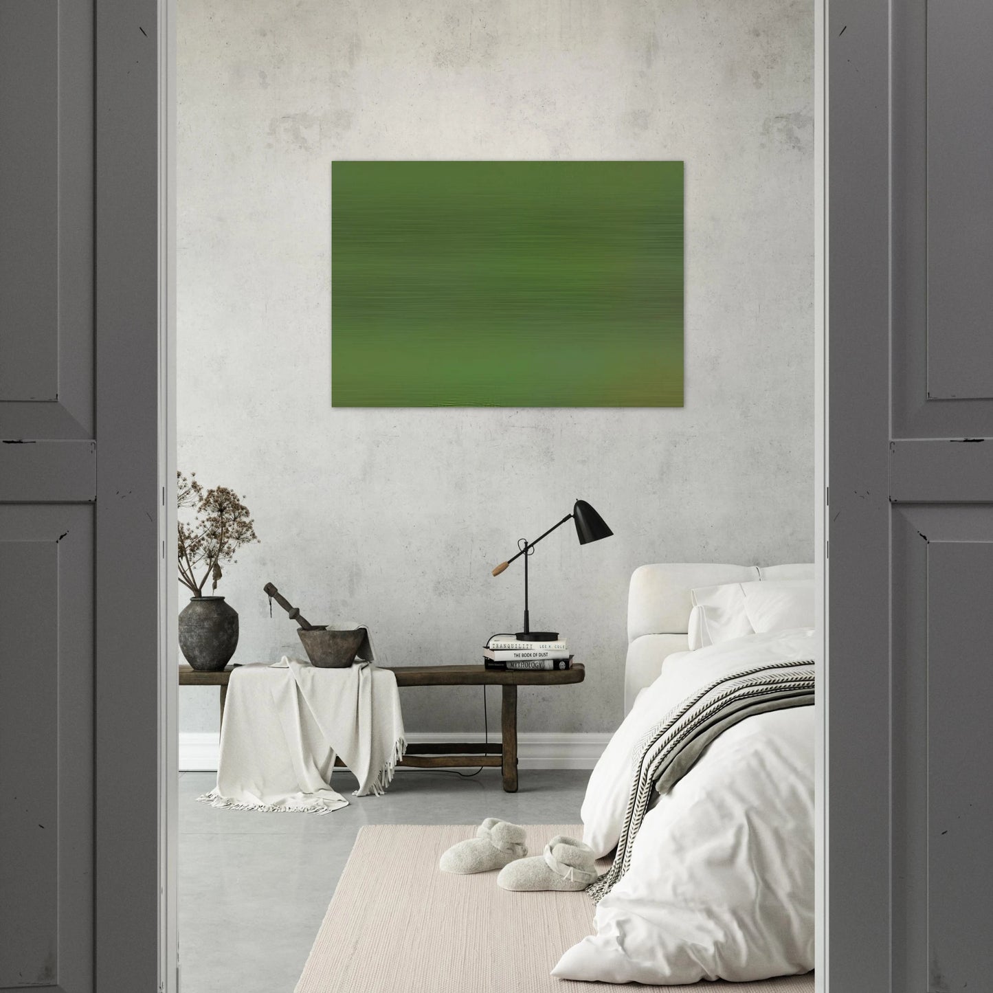 Microchromie vert-terre - Fernand Leduc Brushed Aluminum Print - 70x100 cm / 28x40 inches | Fernand Leduc Aluminum Print | Fernand Leduc Prints