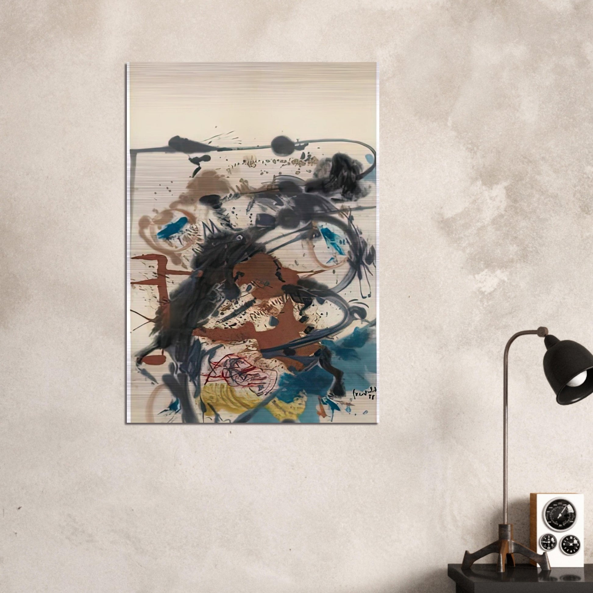 Winter Hunt, 1958- - Helen Frankenthaler Brushed Aluminum Print - 70x100 cm / 28x40 inches | Helen Frankenthaler Aluminum Print | Helen Frankenthaler Prints