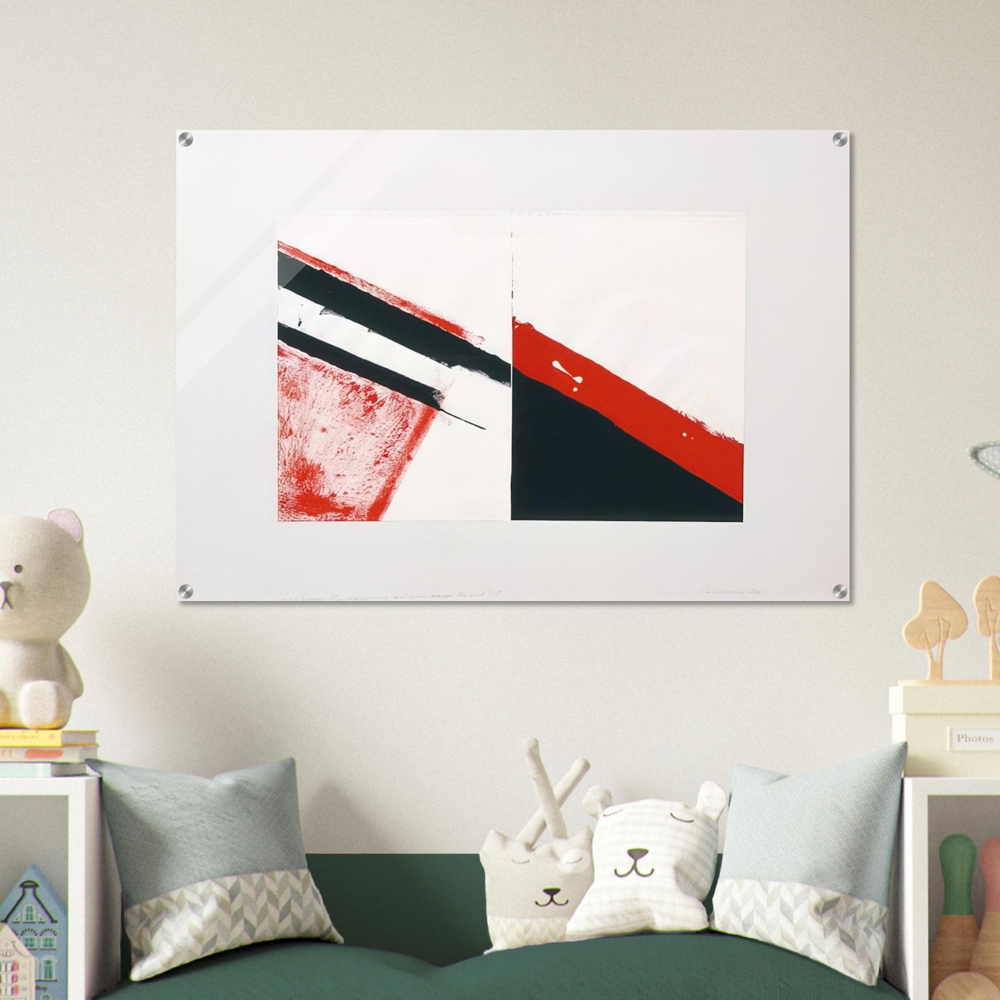 WHO KNOWS THE BEGINNING AND WHO KNOWS THE END I 1976 - BLINKY PALERMO Acrylic Print - 70x100 cm / 28x40″ inches