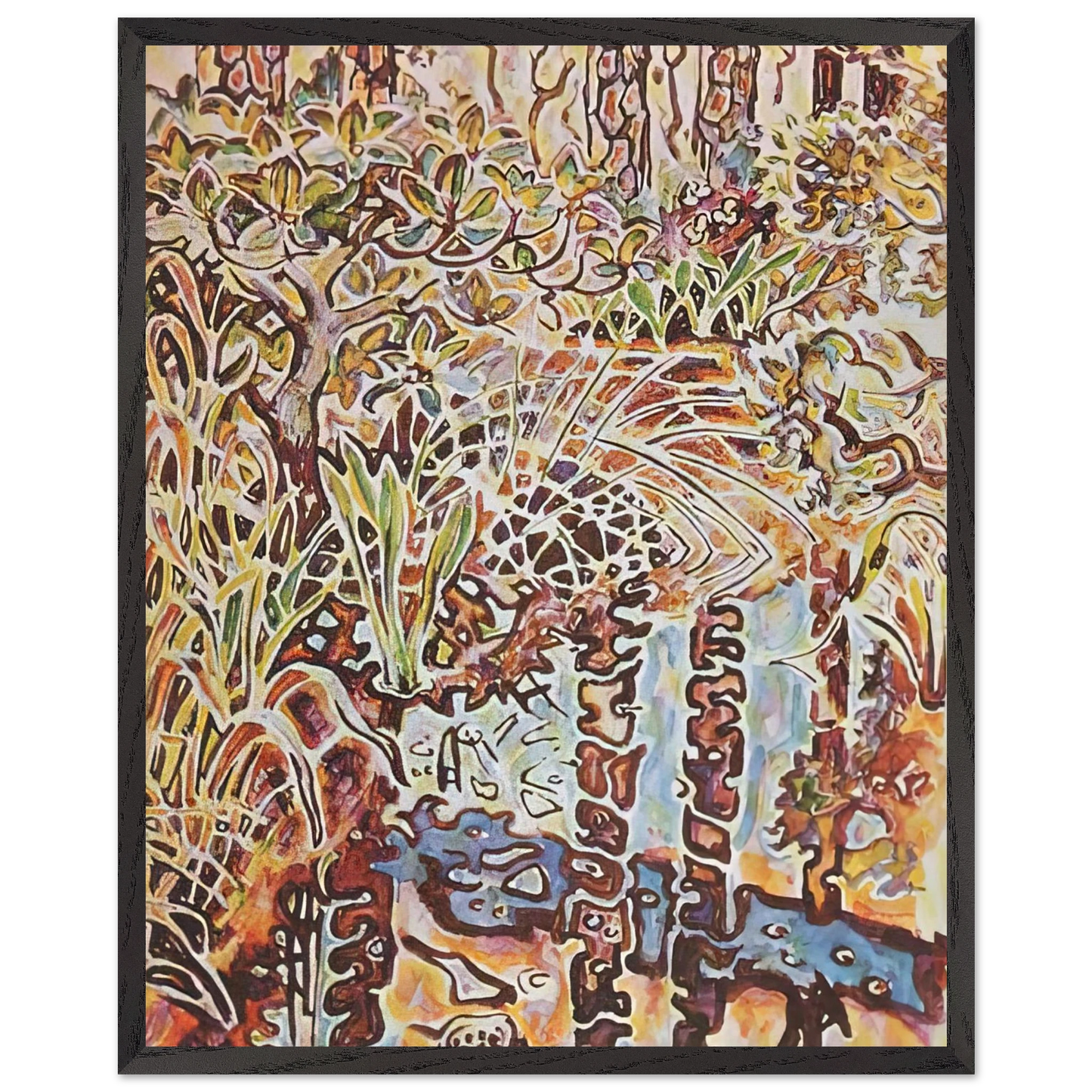 Walter Inglis Anderson - Walter Anderson Wall art - 20x25 cm / 8x10 inches - Premium Wooden Framed Poster With Fine Art Paper-canvas - White frame