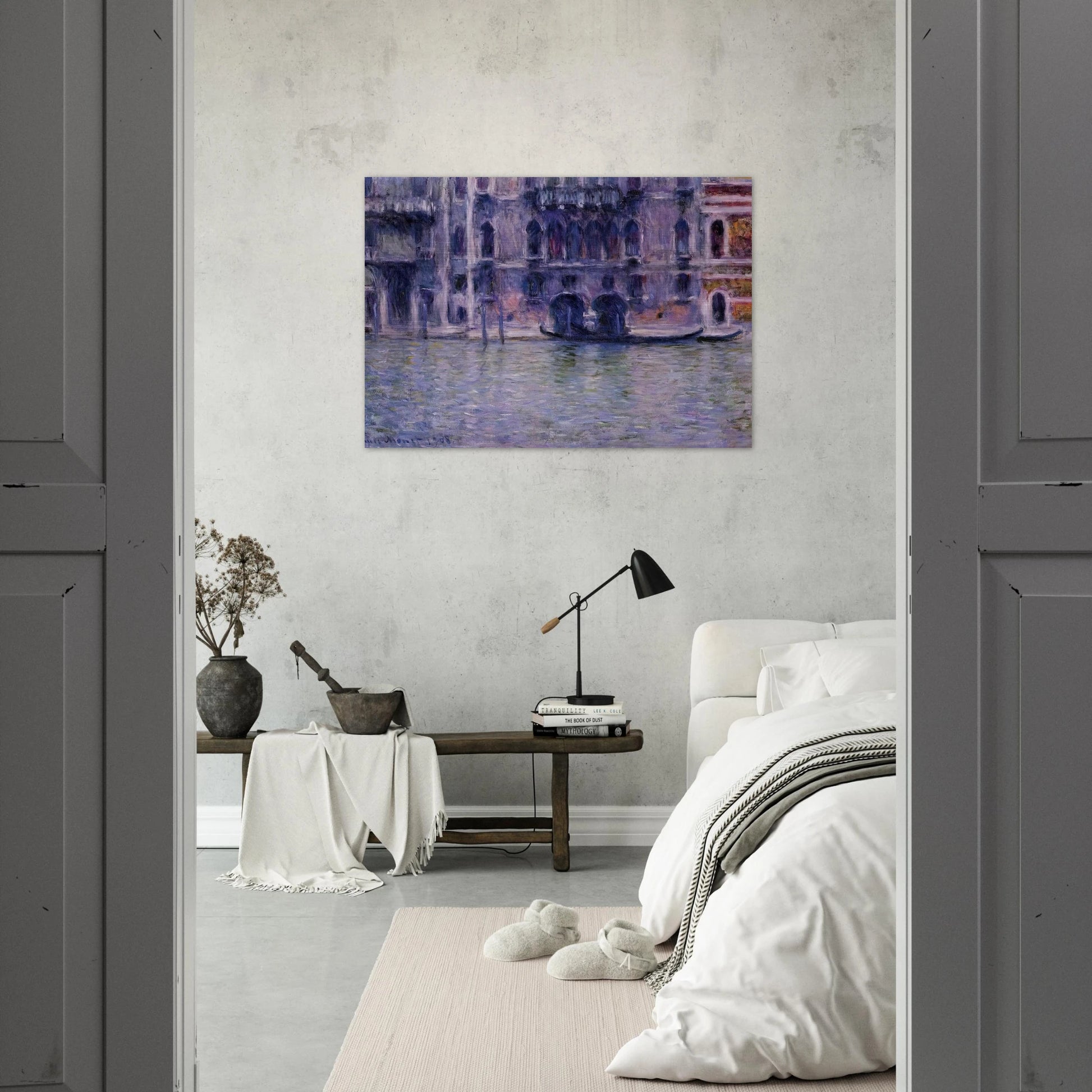 Palazzo da Mulla - claude monet Brushed Aluminum Print - 70x100 cm / 28x40 inches | claude monet Aluminum Print | claude monet Prints