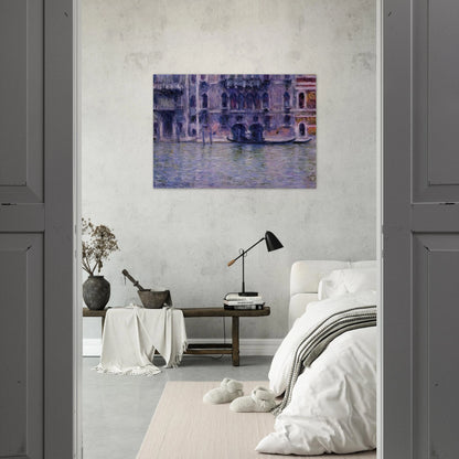 Palazzo da Mulla - claude monet Brushed Aluminum Print - 70x100 cm / 28x40 inches | claude monet Aluminum Print | claude monet Prints
